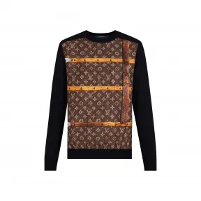 路易威登/Louis Vuitton TRUNK 印花真丝斜纹布套头衫 1A4LP9