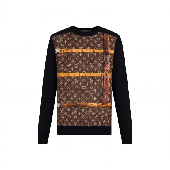 路易威登/Louis Vuitton TRUNK 印花真丝斜纹布套头衫 1A4LP9