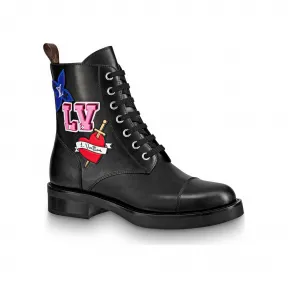 路易威登/Louis Vuitton LV Black Heart 军靴 1A4MM6