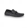 路易威登/Louis Vuitton(LV) Hockenheim Moccasin Damier 石墨帆布 - 鞋履 1A4OIB