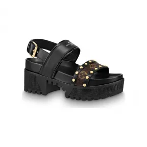 路易威登/Louis Vuitton Laureate 厚底凉鞋 1A4W1W