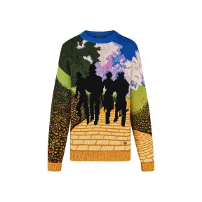 路易威登/Louis Vuitton YELLOW BRICK ROAD HAND KNITTED 圆领衫 1A53QD