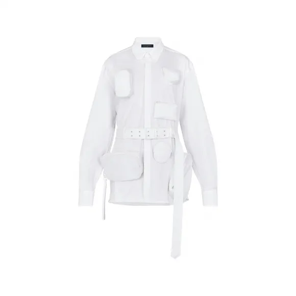 路易威登/Louis Vuitton BELTED SHIRT WITH POCKETS 衬衫 1A53QI
