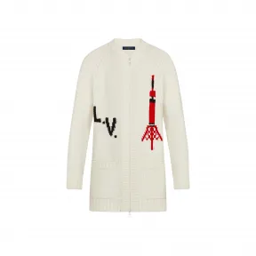 路易威登/Louis Vuitton(LV) 男士 嵌花拉链棒球开衫 1A5CF5