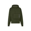 路易威登/Louis Vuitton(LV) 男士 3D 贴饰口袋半拉链连帽衫 1A5COH