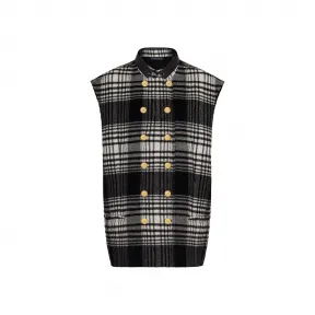 路易威登/Louis Vuitton(LV) 女士 无袖皮领双排扣外套 1A5IG5