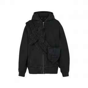 路易威登/Louis Vuitton(LV) 男士 全拉链牛仔连帽衫 1A5PAS