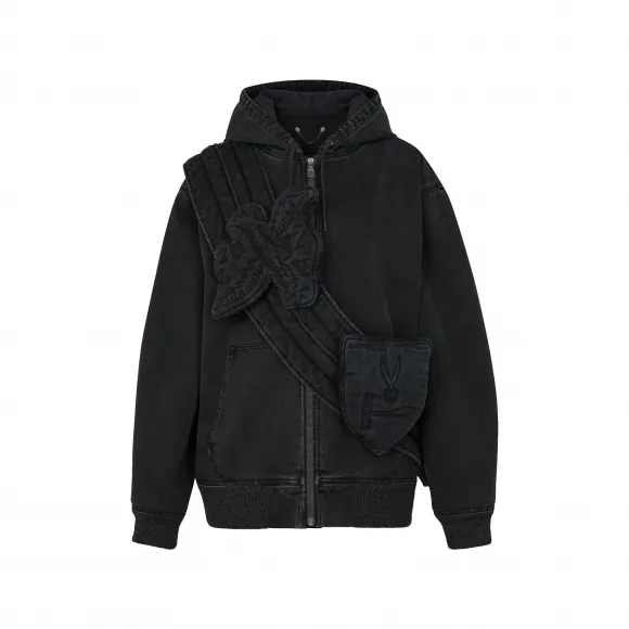 路易威登/Louis Vuitton(LV) 男士 全拉链牛仔连帽衫 1A5PAS