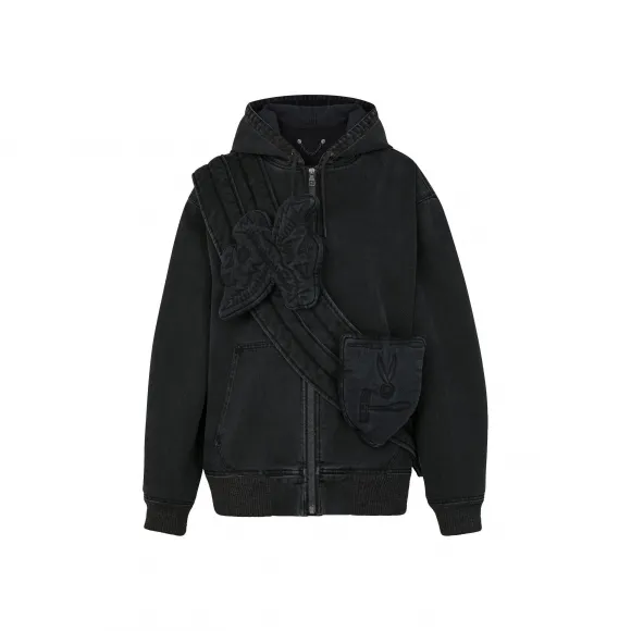 路易威登/Louis Vuitton(LV) 男士 全拉链牛仔连帽衫 1A5PAX