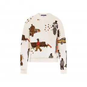 路易威登/Louis Vuitton(LV) 男士 NEW WALKERS 圆领毛衣 1A5PE1