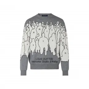 路易威登/Louis Vuitton(LV) 男士 STUDIO 提花圆领毛衣 1A5V4Y