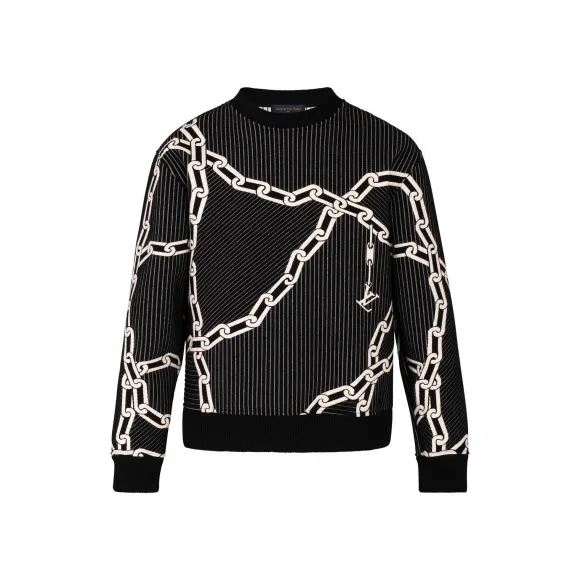 路易威登/Louis Vuitton(LV) 男士 3D 效果链条绗缝运动衫 1A5VFH