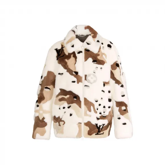 路易威登/Louis Vuitton(LV) 男士 MONOGRAM 迷彩貂皮夹克 1A5ZVQ