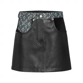 路易威登/Louis Vuitton(LV) 女士 MONOGRAM SHADOW 皮革半身裙 1A62UK