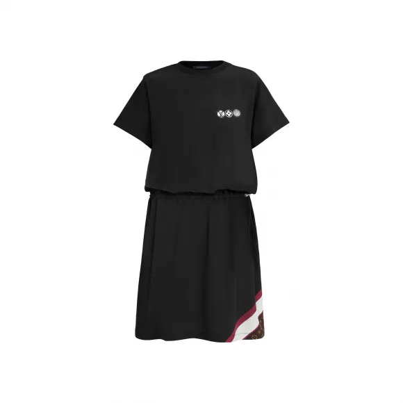路易威登/Louis Vuitton(LV) 女士 LV AIRLINE 贴饰 T 恤连衣裙 1A63DW