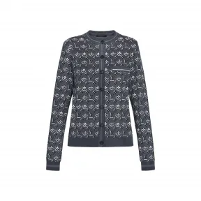 路易威登/Louis Vuitton(LV) 女士 MONOGRAM SHADOW 提花开衫 1A67K2