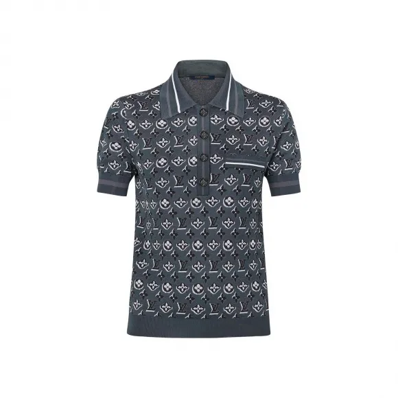 路易威登/Louis Vuitton(LV) 女士 提花短袖套头衫 1A67K9