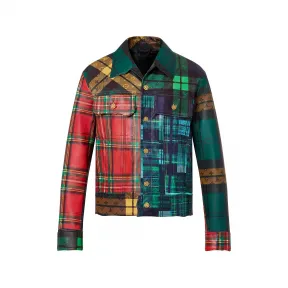 路易威登/Louis Vuitton(LV) 格纹毛边皮革夹克 1A98DD