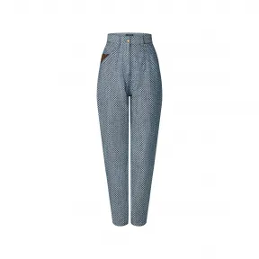 路易威登/Louis Vuitton(LV)  迷你棋盘牛仔胡萝卜裤 1A9KU2