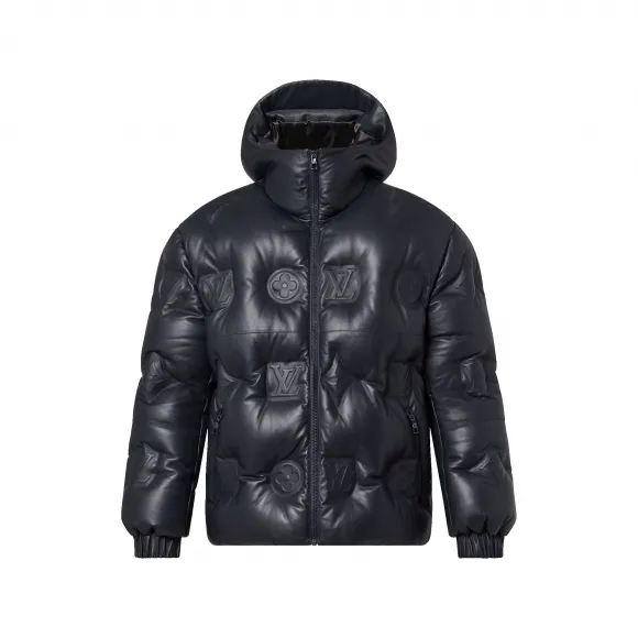 路易威登/Louis Vuitton(LV) Monogram 皮革连帽羽绒服 - 奢华外套和外套 - 成衣 男子 1AATKJ 1AATKJ