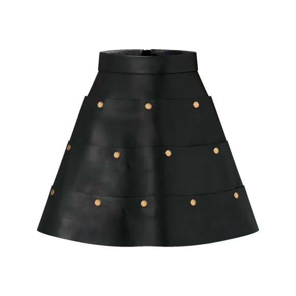 路易威登/Louis Vuitton(LV)  分层式按扣皮裙 1ABSTI