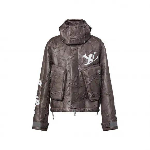 路易威登/Louis Vuitton(LV) 压缩皮革夹克衫 - 男士 - 成衣 1ABZJ9