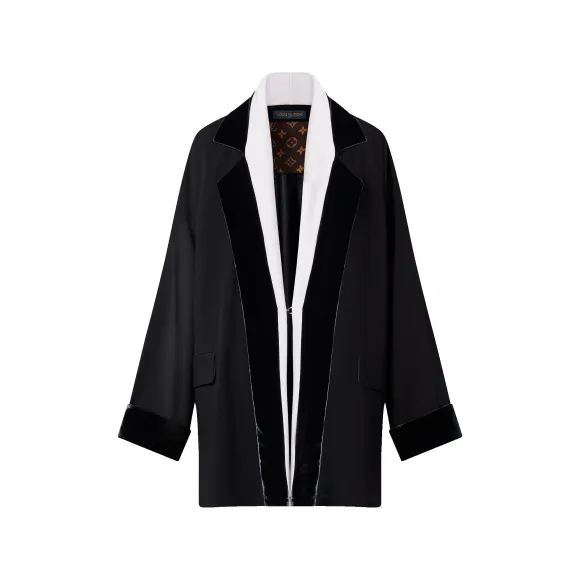 路易威登/Louis Vuitton(LV) 丝绒饰边长袍外套 - 时装系列 1AC1XC