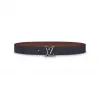 路易威登/Louis Vuitton(LV)   蓝色/啡色 皮革 腰带 M0027U