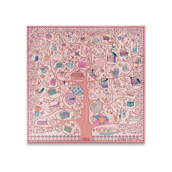 路易威登/Louis Vuitton(LV) 女士 TREE OF LOUIS 方巾 M76136