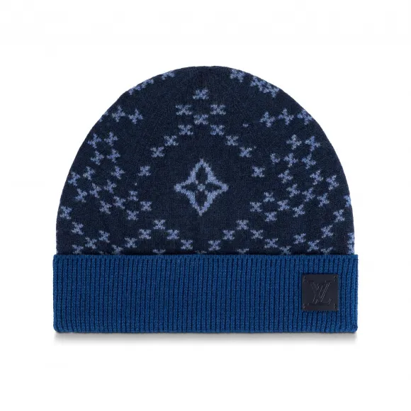 路易威登/Louis Vuitton(LV) Monogram Flake 针织帽 M76263