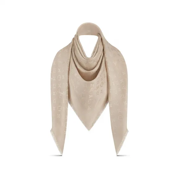 路易威登/Louis Vuitton(LV) Monogram 粉色披肩围巾 M78144