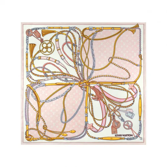 路易威登/Louis Vuitton(LV) Mix And Straps Square 90 - 奢华真丝方巾和抹胸 - 配饰| SHOPBOP 女款 M78444 M78444