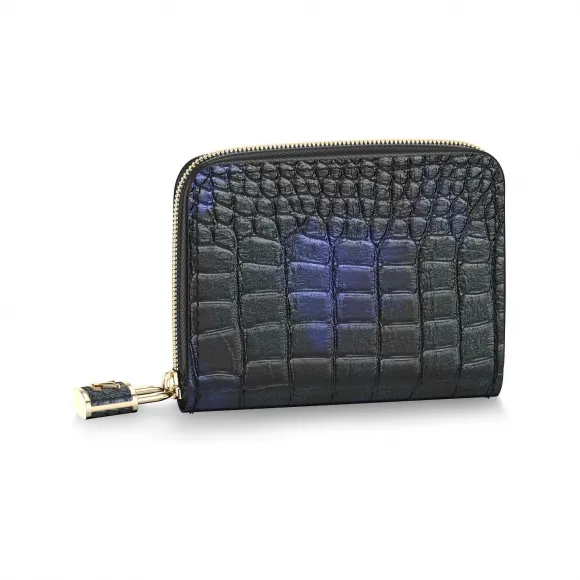 路易威登/Louis Vuitton(LV) Zippy 零钱包挂锁 Crocodilien Brillant - 女式 - 小皮具 N81609