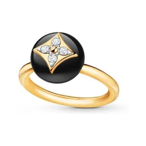 路易威登/Louis Vuitton(LV) 女士 B BLOSSOM 18K 金缟玛瑙钻石戒指 Q9L96I