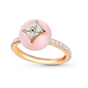 路易威登/Louis Vuitton(LV) 女士 B Blossom 18K 金欧泊石钻石戒指 Q9M00D