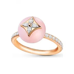 路易威登/Louis Vuitton(LV) 女士 B Blossom 18K 金欧泊石钻石戒指 Q9M00L