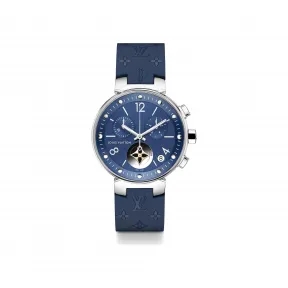路易威登/Louis Vuitton Tambour Moon Star Blue 计时腕表，35毫米 QBBB42