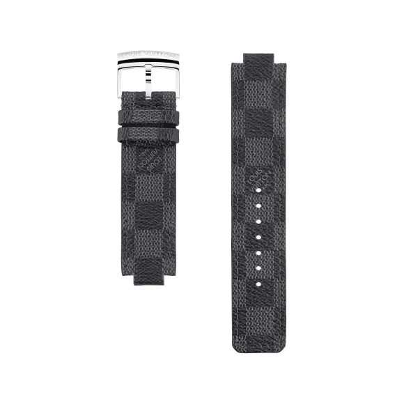路易威登/Louis Vuitton TAMBOUR DAMIER GRAPHITE 帆布表带 R15046