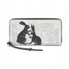 罗意威/Loewe Zip Around Wallet Animals黑色/红色 103.13.T12