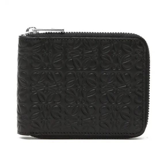 罗意威/Loewe Bifold Wallet W/ZipKhaki Green 107.55.I71