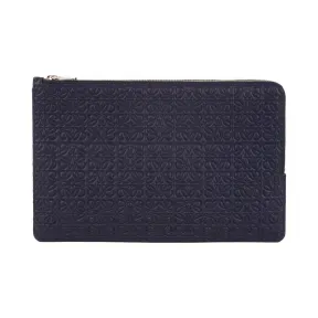 罗意威/Loewe 双面扁平手拿包海军蓝 107.55.M81