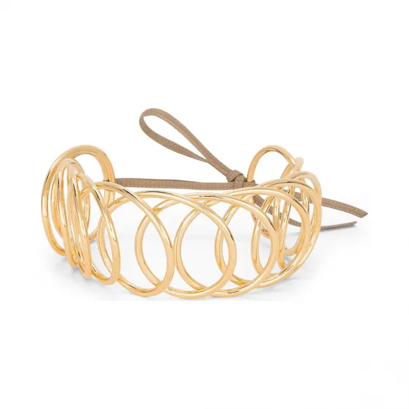 罗意威/Loewe Wire Choker金色 110.26.001
