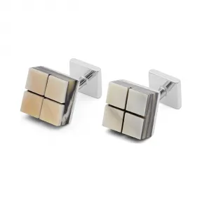 罗意威/Loewe 方形袖扣 烟灰色 111.09.791