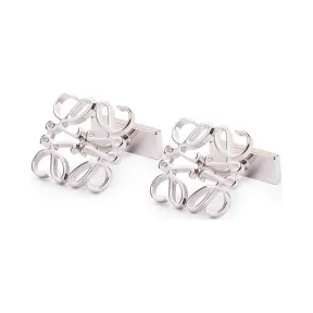 罗意威/Loewe Anagram Cufflink金属灰 111.17.702