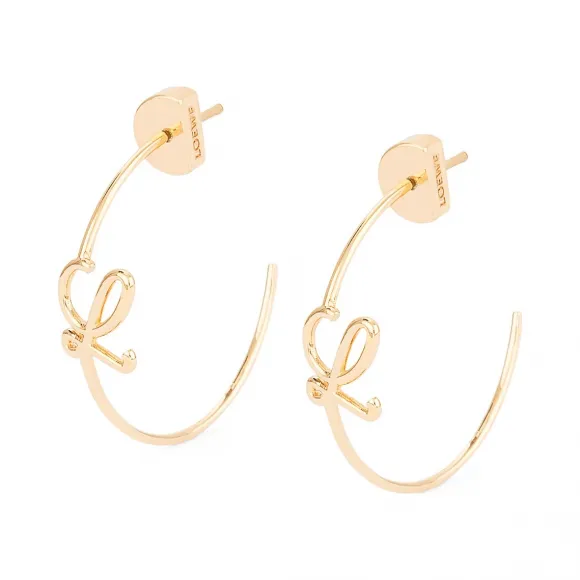 罗意威/Loewe L Earring 金色 111.25.011