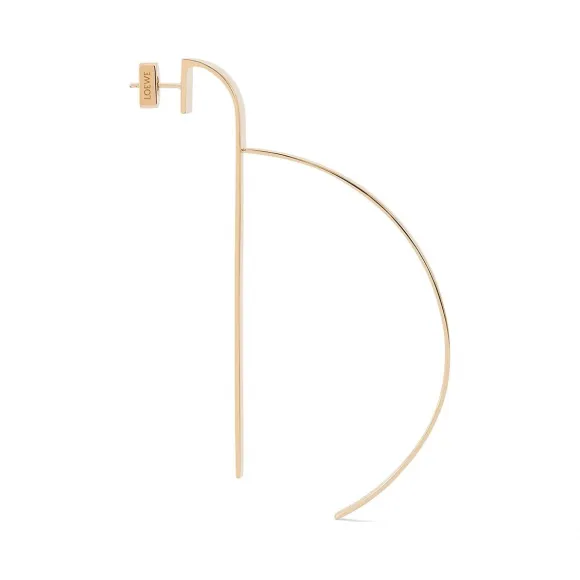 罗意威/Loewe D Earring 10mm 金色 111.55.029