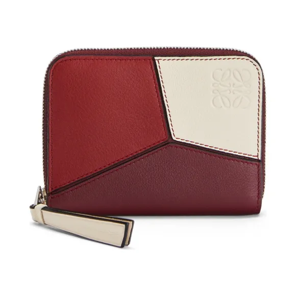 罗意威/Loewe Puzzle 6 Card Zip WalletWine/Garnet 122.30WV32