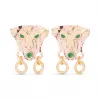 罗意威/Loewe Masques Earring Copper/green 130.26.007