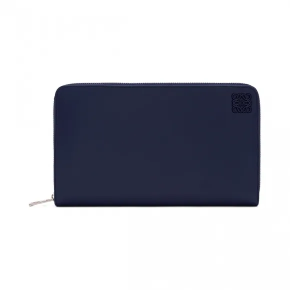 罗意威/Loewe 大号拉链钱夹 黑色/海军蓝 133.87.I41