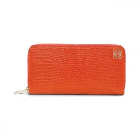 罗意威/Loewe Zip Around Wallet 橙色 165N09.F13